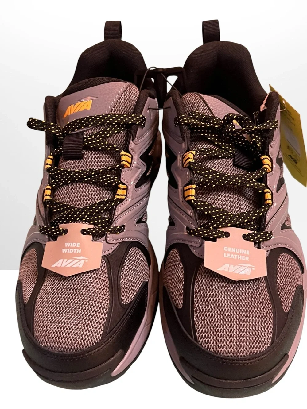 Avia Men's Talus rugged walking shoes featuring a gray and black design.